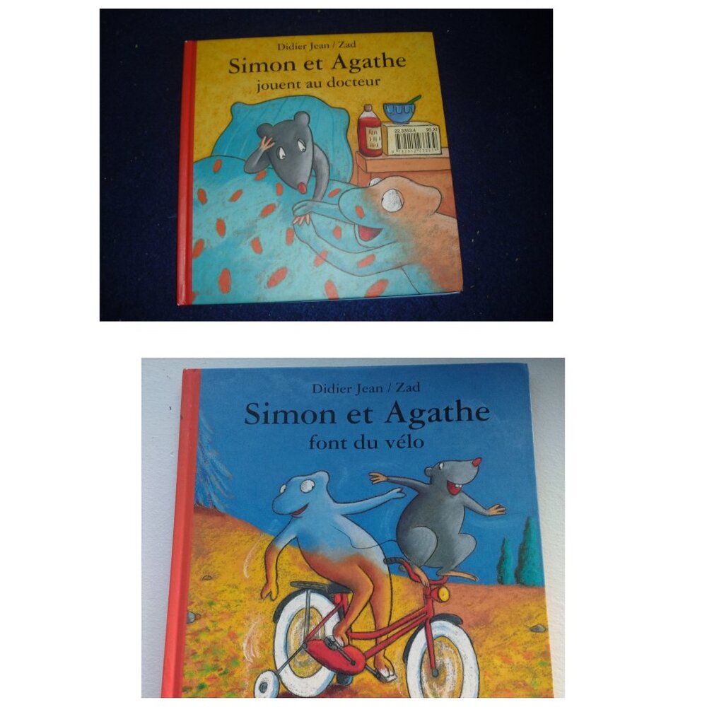 Simon et agathe font du Velo/ jouent au Docteur by Didier Jean/Zad 1995 (1 book)